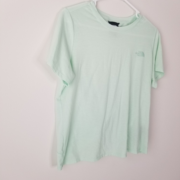 The North Face Wander Twist Back Short Sleeve Athletic Shirt Mint Green Size M - Picture 9 of 13